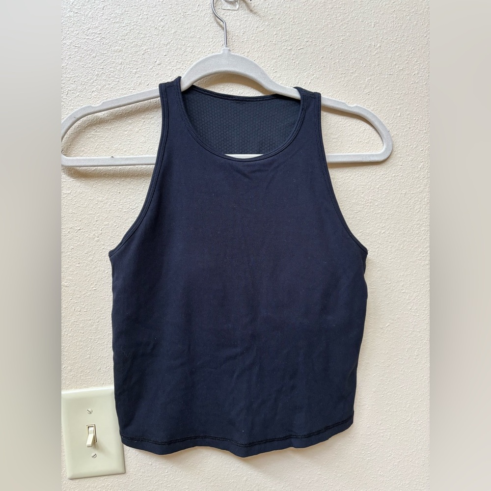 Vuori Posed Pylo Ribbed Tank Top Womens M